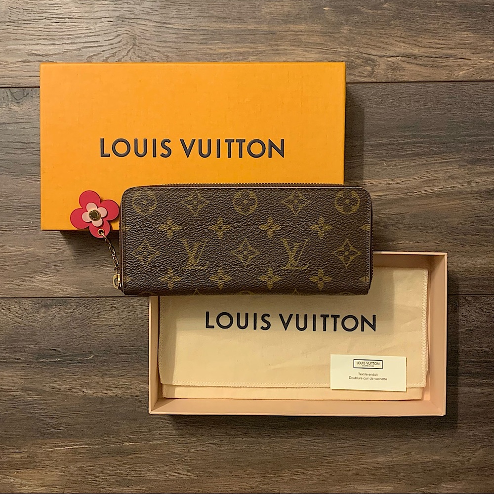 ❌SOLD❌ Louis Vuitton Monogram Pink Blooming Flower Clemence Wallet - Picture 1 of 16